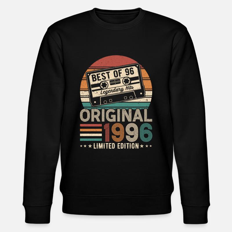 Jubiläums-Jahr 1996 - Stanley/Stella Unisex Bio-Sweatshirt CHANGER  - Schwarz