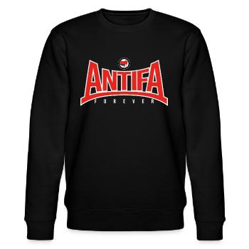 Antifa pour toujours - Sweat bio CHANGER Stanley/Stella Unisexe - noir - Devant - Nik (191cm) & Marisol (170cm)