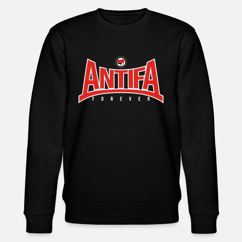 Antifa für immer - Stanley/Stella Unisex Bio-Sweatshirt CHANGER  - Schwarz