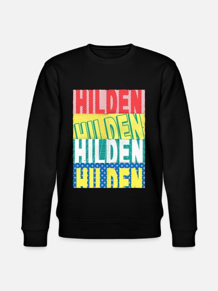 Hilden Germany City Font Skyline - Stanley/Stella CHANGER Unisex Organic Sweatshirt - black
