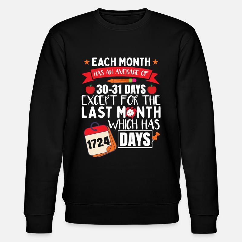 Funny School Teacher Teaching - Stanley/Stella CHANGER Unisex Organic Sweatshirt - black