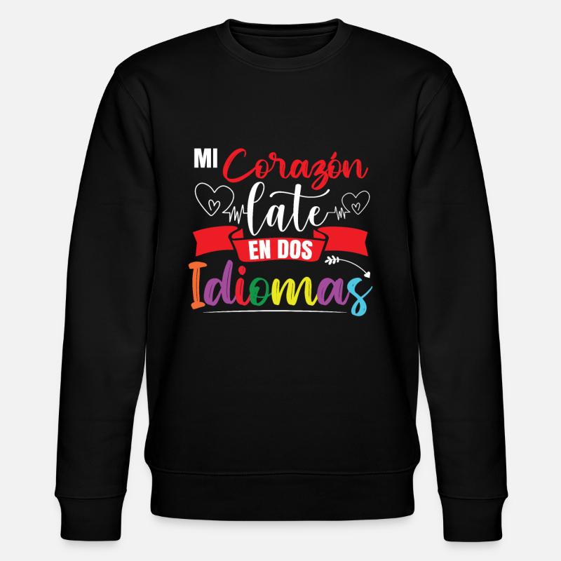 Ecole Professeur d’Espagnol Bilingue - Sweat bio CHANGER Stanley/Stella Unisexe - noir