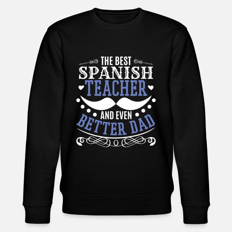 Papa Spanischlehrer - Stanley/Stella Unisex Bio-Sweatshirt CHANGER  - Schwarz