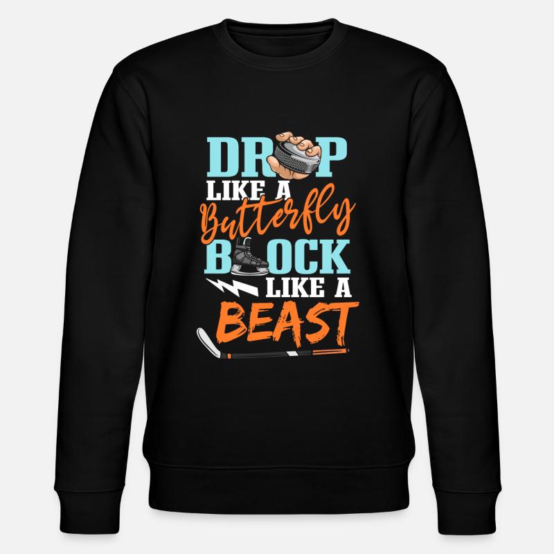 Eishockey - Stanley/Stella Unisex Bio-Sweatshirt CHANGER  - Schwarz