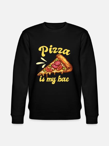Pizza Love - Stanley/Stella CHANGER Unisex Organic Sweatshirt - black