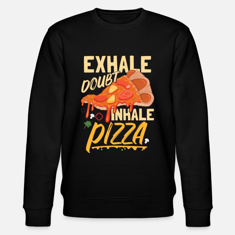 Inhaler la pizza - Sweat bio CHANGER Stanley/Stella Unisexe - noir