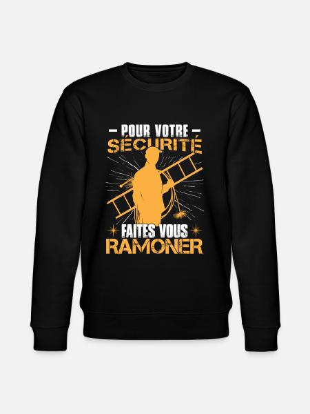 Ramoner Ramoneur Cheminées - Sweat bio CHANGER Stanley/Stella Unisexe - noir