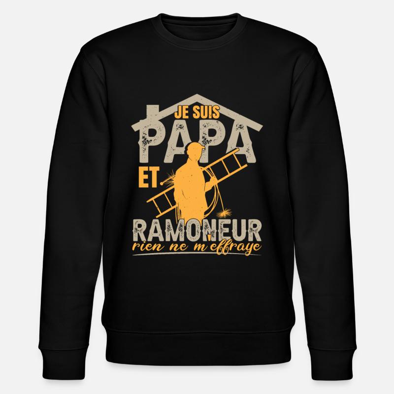 Ramoneur Dicton Amusant - Sweat bio CHANGER Stanley/Stella Unisexe - noir