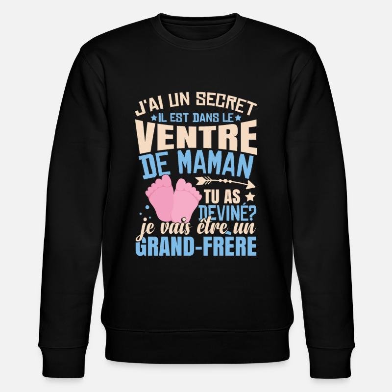 Je Suis Le Grand-Frère - Sweat bio CHANGER Stanley/Stella Unisexe - noir