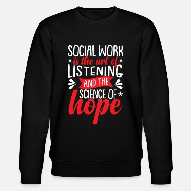 Mois du travailleur social - Sweat bio CHANGER Stanley/Stella Unisexe - noir