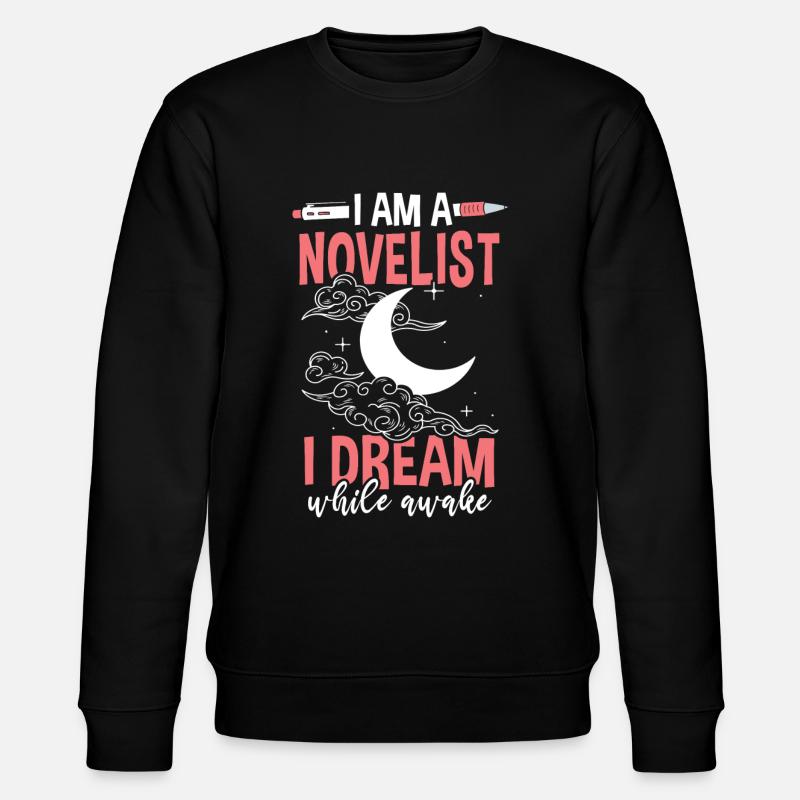 Ich bin ein Romanautor - Stanley/Stella Unisex Bio-Sweatshirt CHANGER  - Schwarz