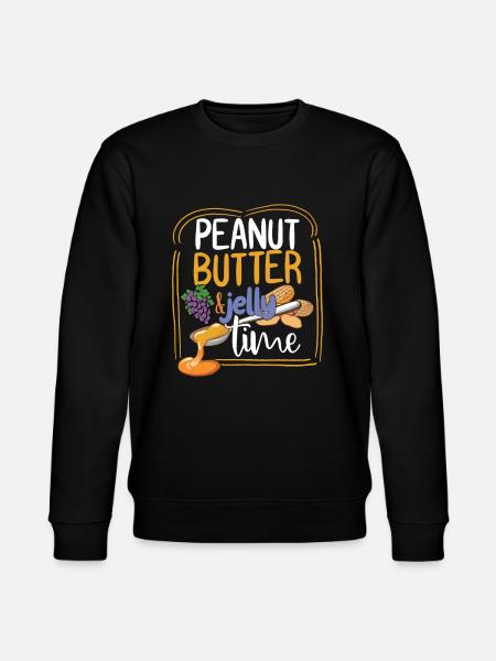 Peanut Butter Jelly Time - Stanley/Stella CHANGER Unisex Organic Sweatshirt - black