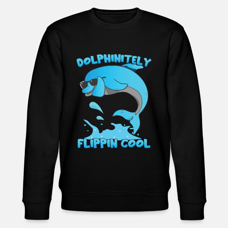 Dabbing Dolphin - Sweat bio CHANGER Stanley/Stella Unisexe - noir