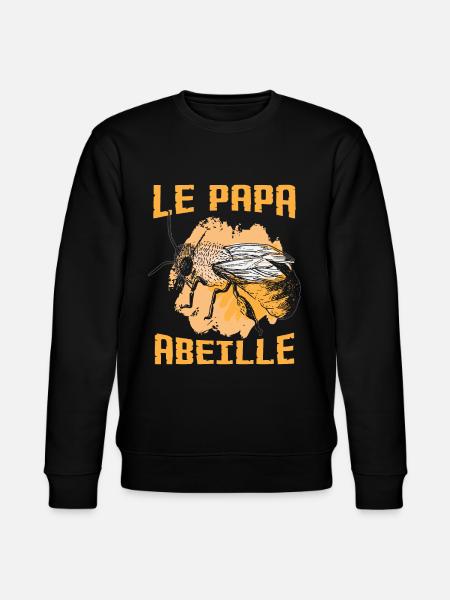 Le Papa Abeille - Sweat bio CHANGER Stanley/Stella Unisexe - noir