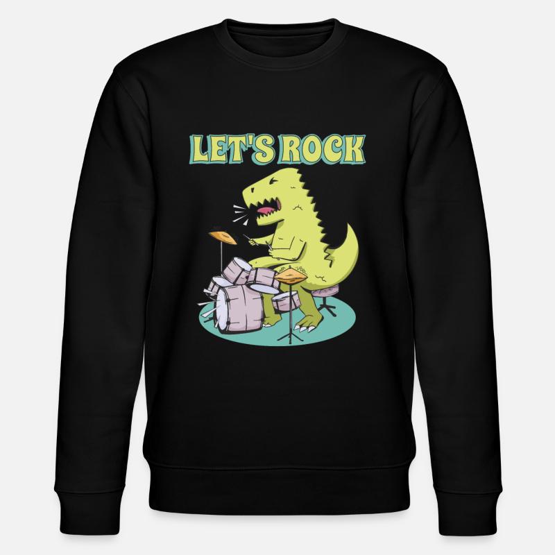 Grosse caisse T- Rex Dinosaure - Sweat bio CHANGER Stanley/Stella Unisexe - noir