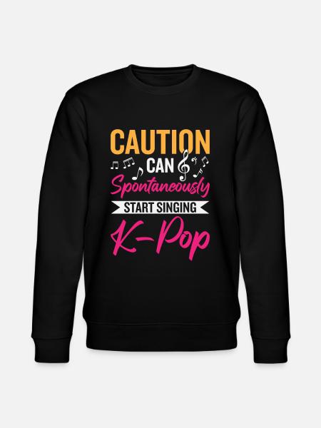 Can Spontaneously Start Singing K-Pop - Stanley/Stella CHANGER Unisex Organic Sweatshirt - black