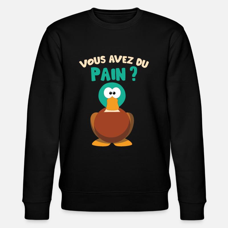 Canard Jaune - Sweat bio CHANGER Stanley/Stella Unisexe - noir