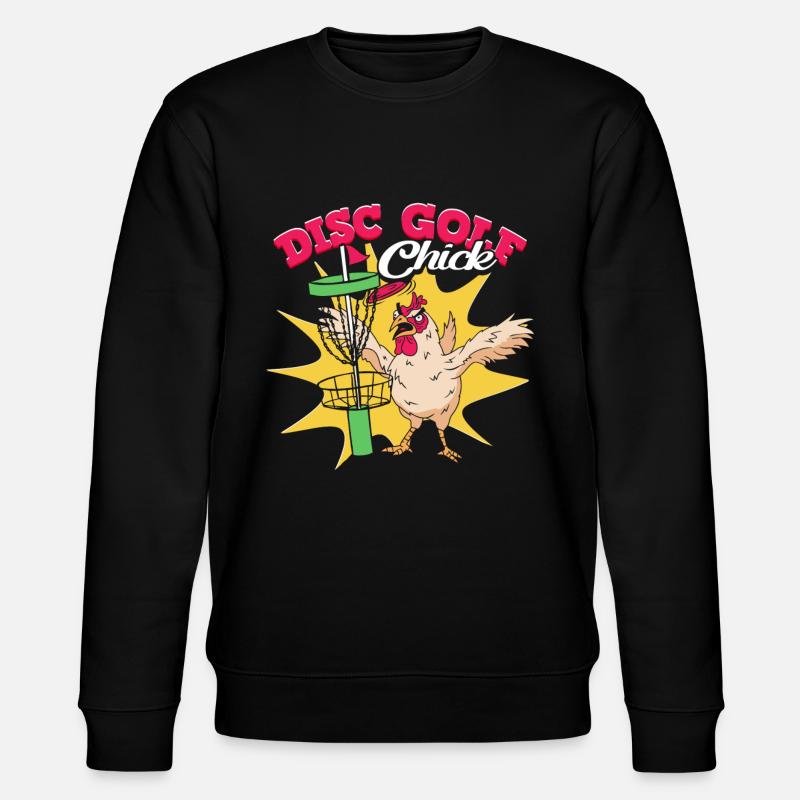 Disc Golf Küken - Stanley/Stella Unisex Bio-Sweatshirt CHANGER  - Schwarz