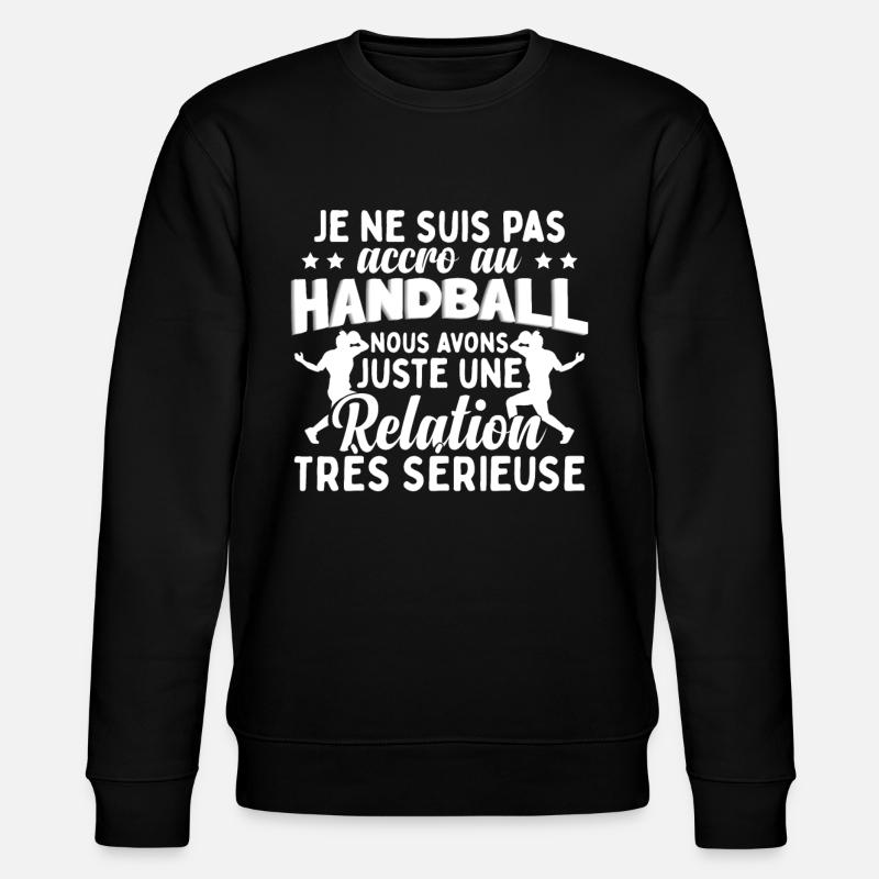 Drôle Handball Cadeau - Sweat bio CHANGER Stanley/Stella Unisexe - noir