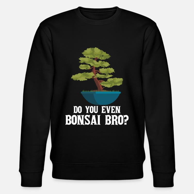 Bonsai Baum - Stanley/Stella Unisex Bio-Sweatshirt CHANGER  - Schwarz