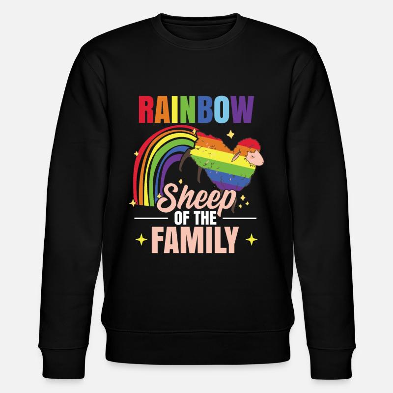 Mouton arc-en-ciel - Sweat bio CHANGER Stanley/Stella Unisexe - noir