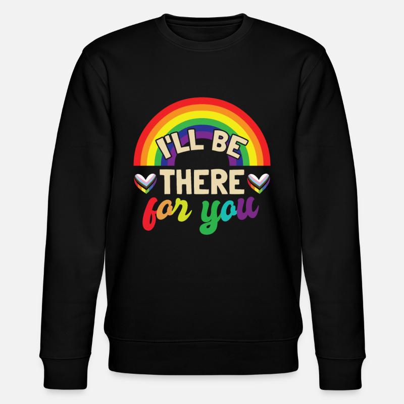 Regenbogenflagge LGBT - Stanley/Stella Unisex Bio-Sweatshirt CHANGER - Schwarz