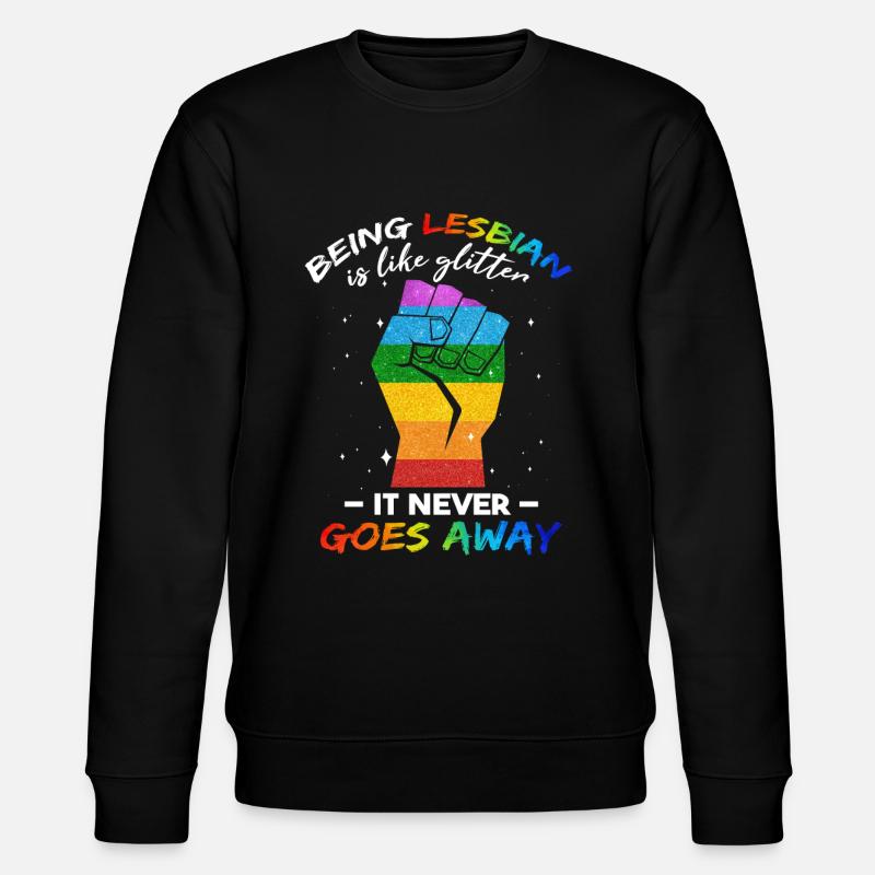 Lustiger lesbischer Pride-Monat - Stanley/Stella Unisex Bio-Sweatshirt CHANGER  - Schwarz