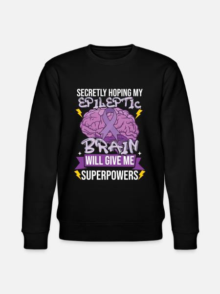 Epilepsy Awareness Month - Stanley/Stella CHANGER Unisex Organic Sweatshirt - black
