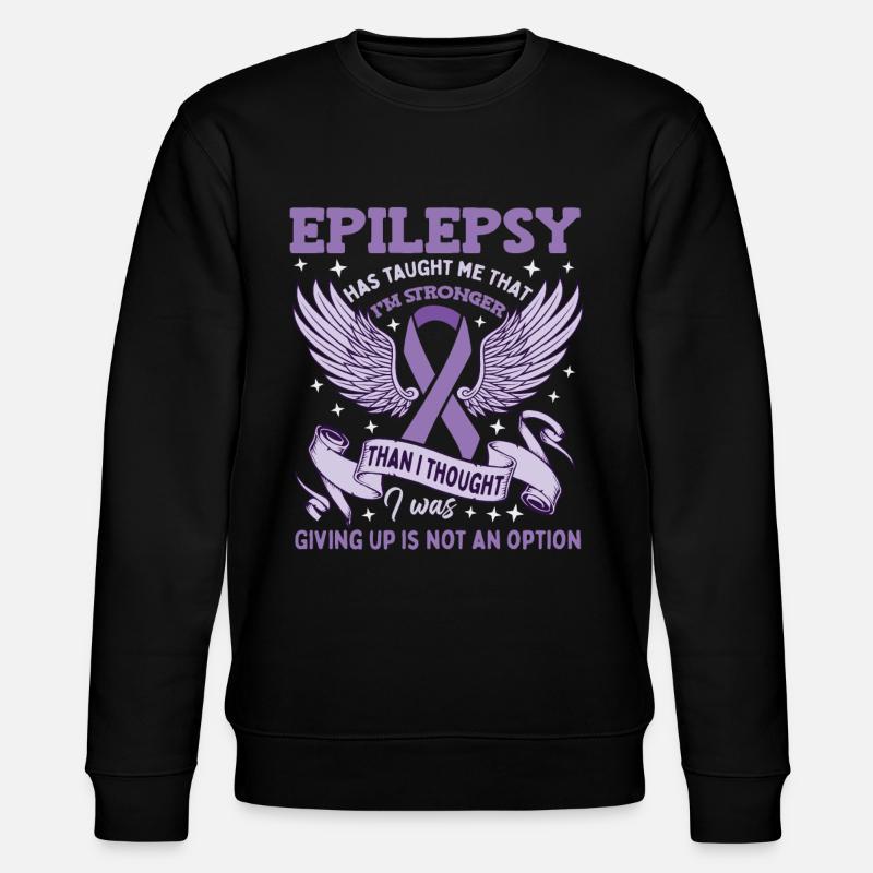 Epilepsie-Krieger - Stanley/Stella Unisex Bio-Sweatshirt CHANGER  - Schwarz