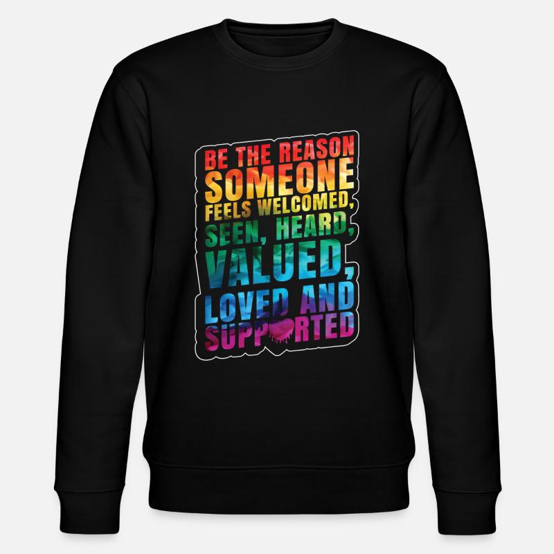 Citation LGBT - Sweat bio CHANGER Stanley/Stella Unisexe - noir