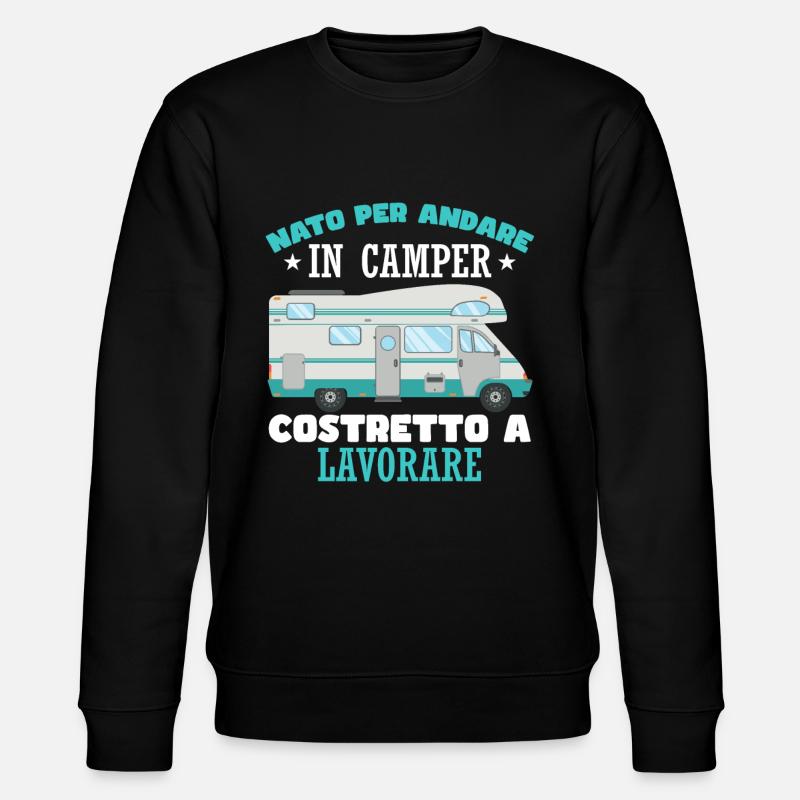 Camping camping-car amusant - Sweat bio CHANGER Stanley/Stella Unisexe - noir