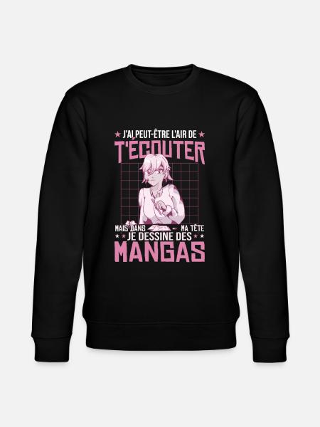 I draw manga - Stanley/Stella CHANGER Unisex Organic Sweatshirt - black