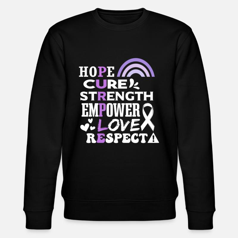 Epilepsie-Bewusstsein - Stanley/Stella Unisex Bio-Sweatshirt CHANGER  - Schwarz