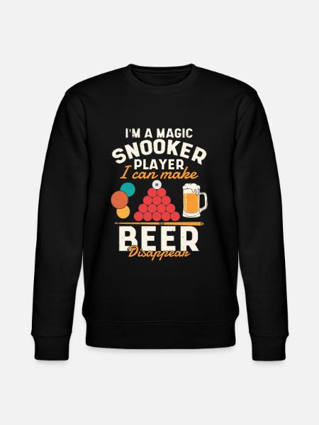 Magic Snooker Player - Stanley/Stella CHANGER Unisex Organic Sweatshirt - black