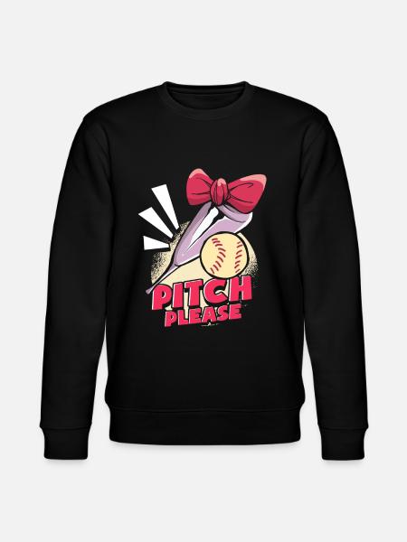 Softball Funny - Stanley/Stella CHANGER Unisex Organic Sweatshirt - black