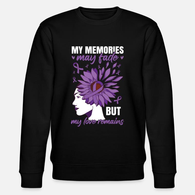 Mes souvenirs peuvent s’estomper | Alzheimer - Sweat bio CHANGER Stanley/Stella Unisexe - noir