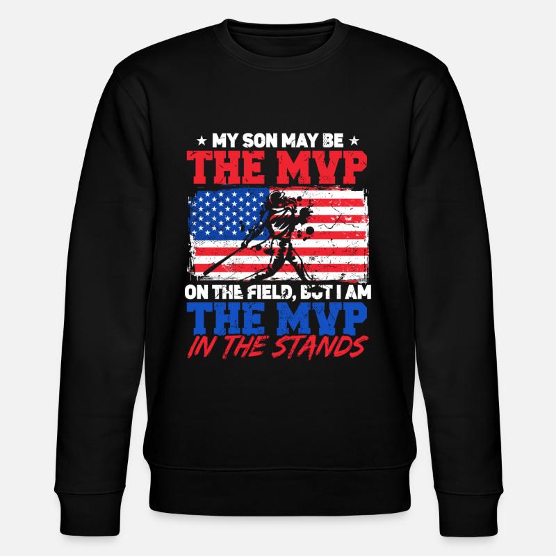Drapeau américain Baseball Papa - Sweat bio CHANGER Stanley/Stella Unisexe - noir