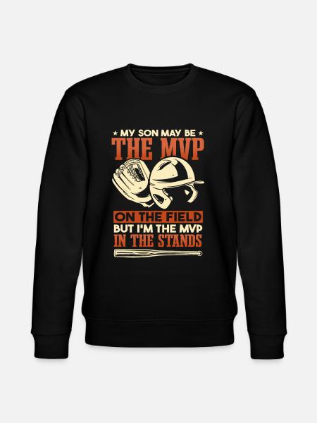 Funny Baseball Dad - Stanley/Stella CHANGER Unisex Organic Sweatshirt - black
