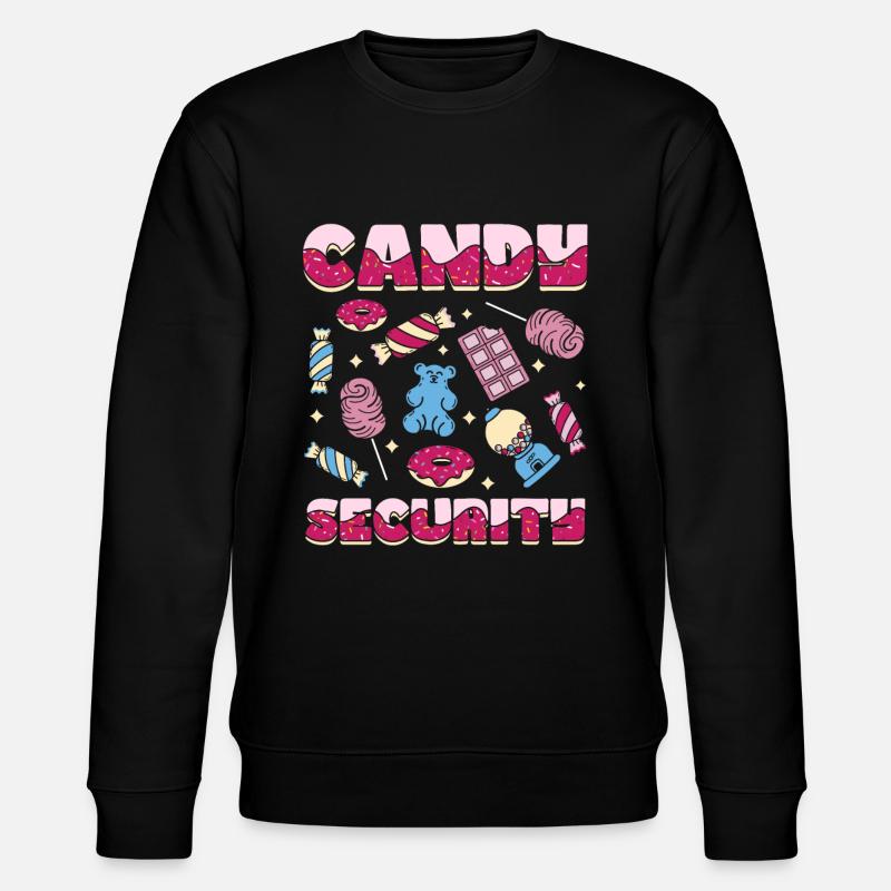 Süßigkeiten-Sicherheit - Stanley/Stella Unisex Bio-Sweatshirt CHANGER  - Schwarz