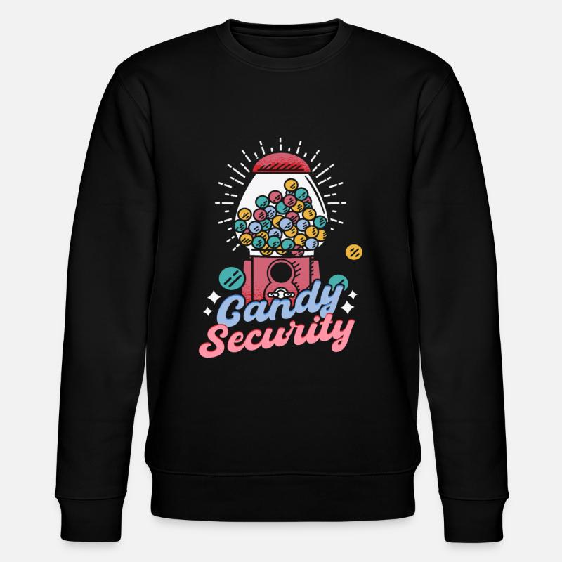 Candy Security Sweets - Stanley/Stella CHANGER Unisex Organic Sweatshirt - black