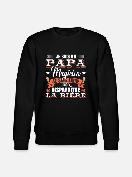 Papa Humour Bière - Sweat bio CHANGER Stanley/Stella Unisexe - noir