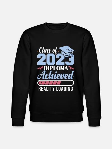 Class Of 2023 Diploma Achieved - Stanley/Stella CHANGER Unisex Organic Sweatshirt - black