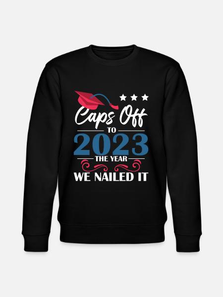 Caps Of To 2023 Graduation - Stanley/Stella CHANGER Unisex Organic Sweatshirt - black