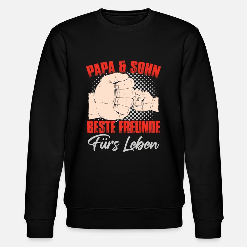 Papa & Sohn - Stanley/Stella Unisex Bio-Sweatshirt CHANGER  - Schwarz