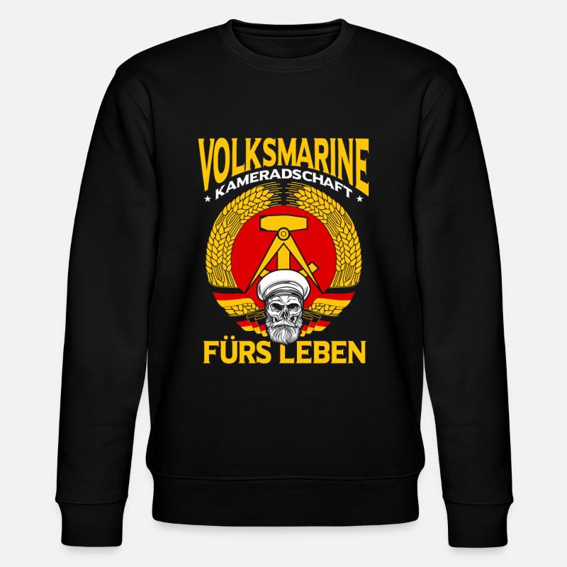 Volksmarine - Stanley/Stella Unisex Bio-Sweatshirt CHANGER  - Schwarz