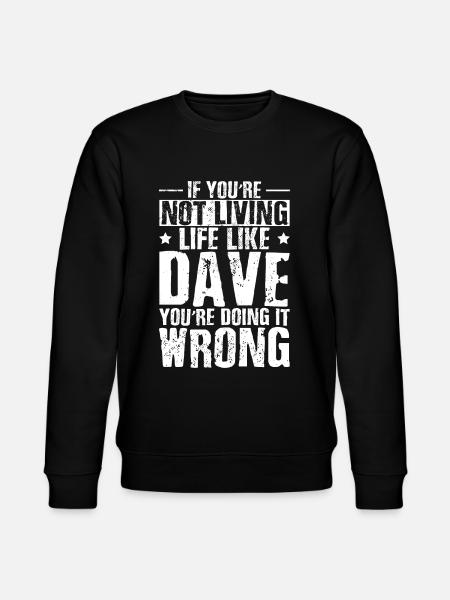Funny Dave - Stanley/Stella CHANGER Unisex Organic Sweatshirt - black
