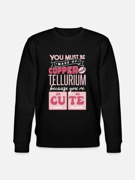 Cute Chemistry Quote - Stanley/Stella CHANGER Unisex Organic Sweatshirt - black