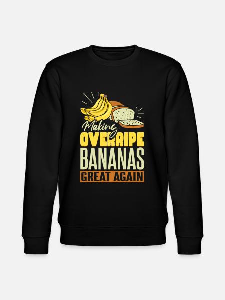 Making Overripe Bananas Great Again - Stanley/Stella CHANGER Unisex Organic Sweatshirt - black