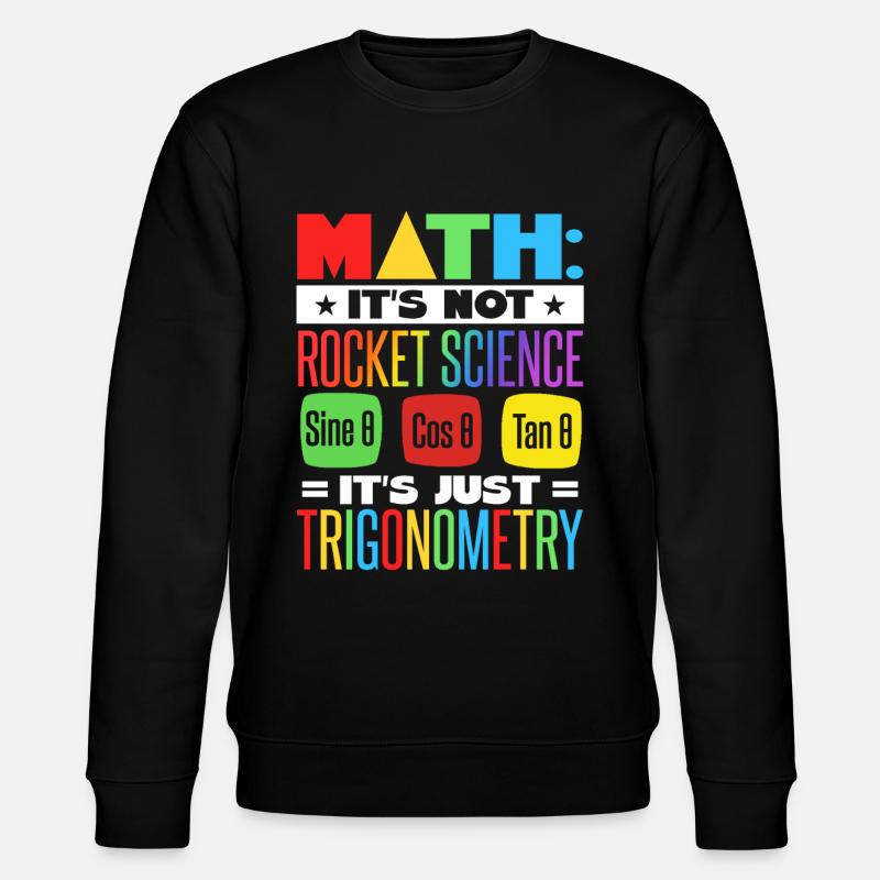 Math Teacher - Stanley/Stella CHANGER Unisex Organic Sweatshirt - black