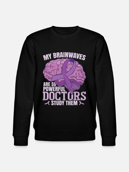 My Brainwaves Are So Powerful - Stanley/Stella CHANGER Unisex Organic Sweatshirt - black